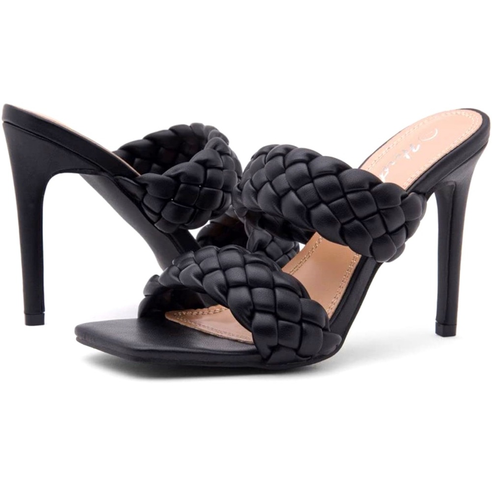 Herstyle braided stiletto heels